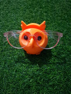 Owl Eyeglass Holder Stand– Quirky Desk & Bedside Organizer for Glasses, Sung lasses & Readers – Durable, Lightweight & Unique Gift Idea