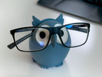 Owl Eyeglass Holder Stand– Quirky Desk & Bedside Organizer for Glasses, Sung lasses & Readers – Durable, Lightweight & Unique Gift Idea